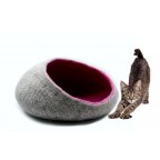 Wide opening Felted Cat Cave-