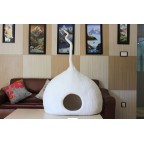 Felt White Large Cat Cave For Big Cats
